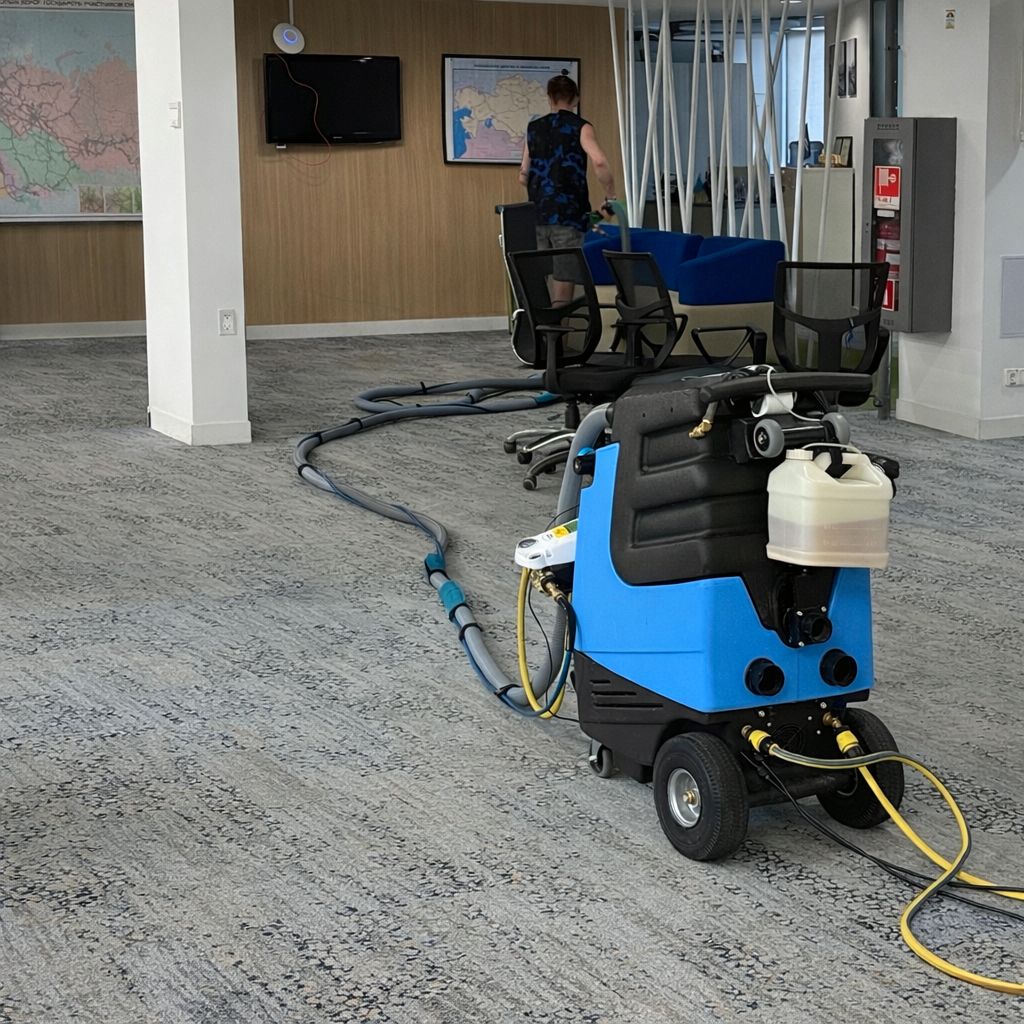 Химчистка ковролина в офисе